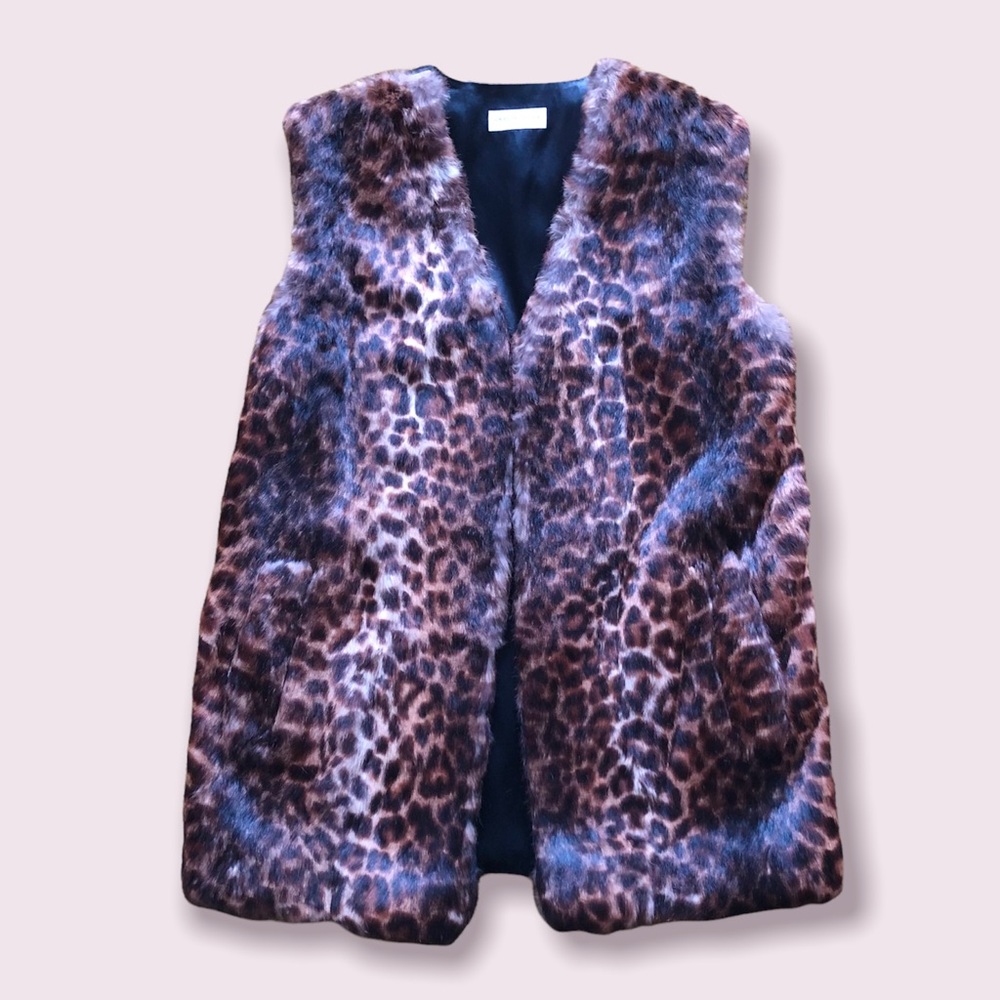 Dries Van Noten Rabbit Vest Leopard Print Vest / M